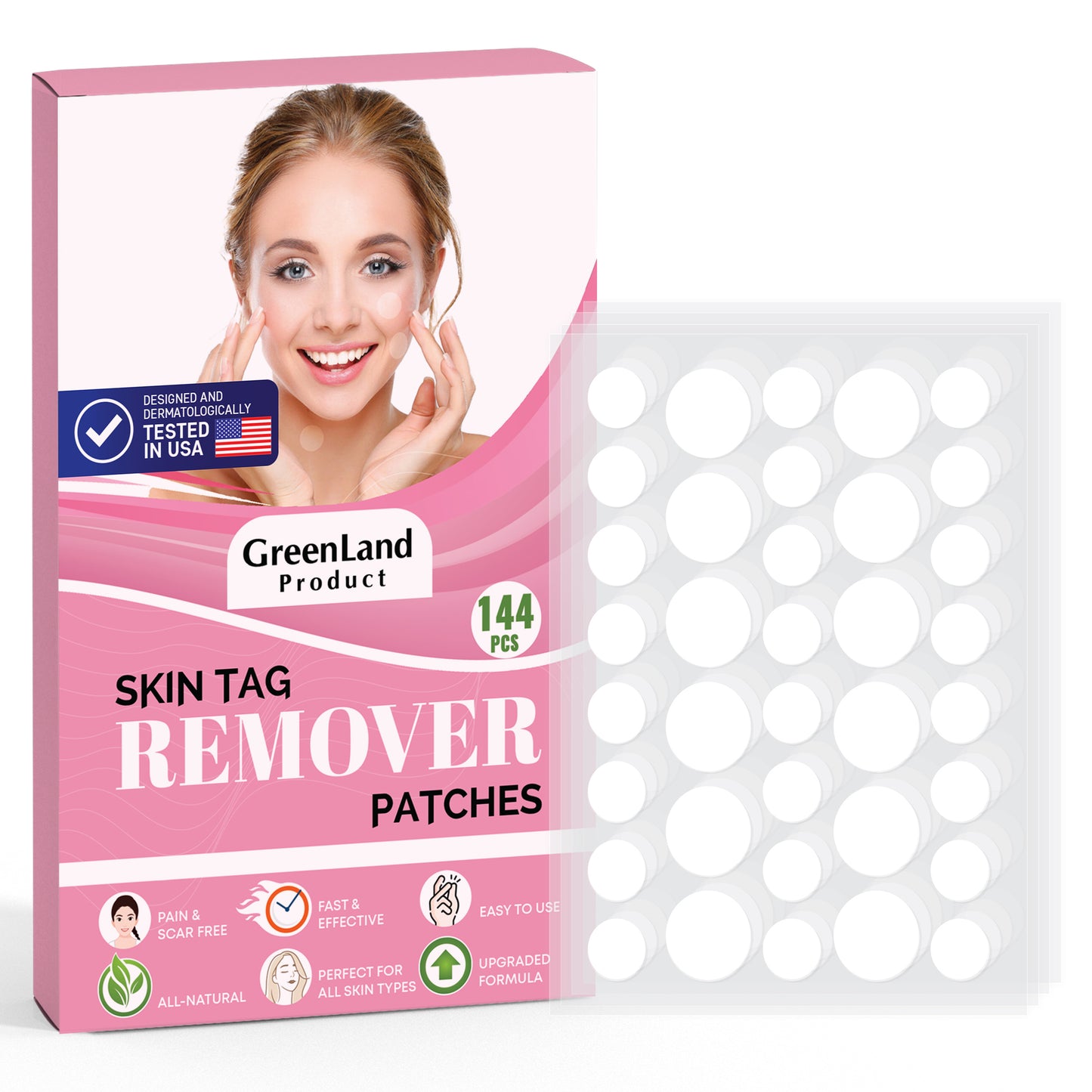 Acne Remover Patches, Quick and Effective Hydrocolloid Waterproof Skin Care Stickers for All Kinds of Skin